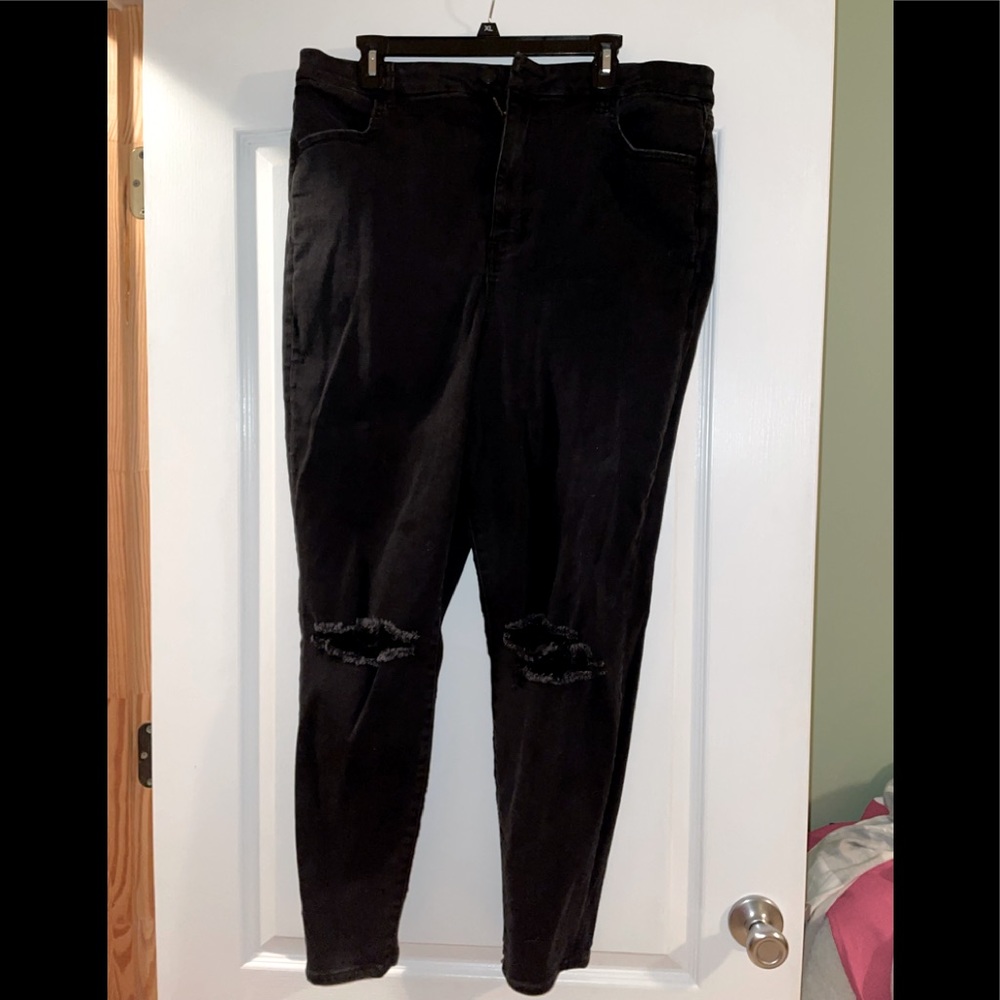 American Eagle jet black jeggings